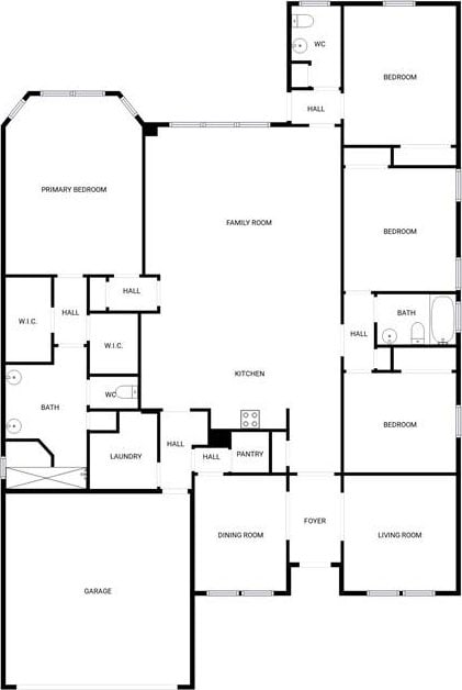 2105 Aquila St, Corpus Christi, TX 78414 - view of room layout