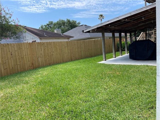7029 Tamarron Ct, Corpus Christi, TX 78413 - view of yard with a patio