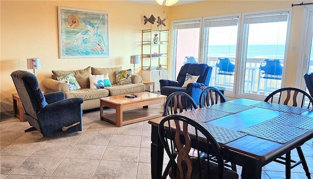 view of dining area