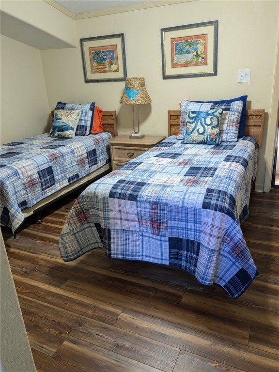 14300 S Padre Island Dr Unit 223, Corpus Christi, TX 78418 - bedroom with wood finished floors and ornamental molding