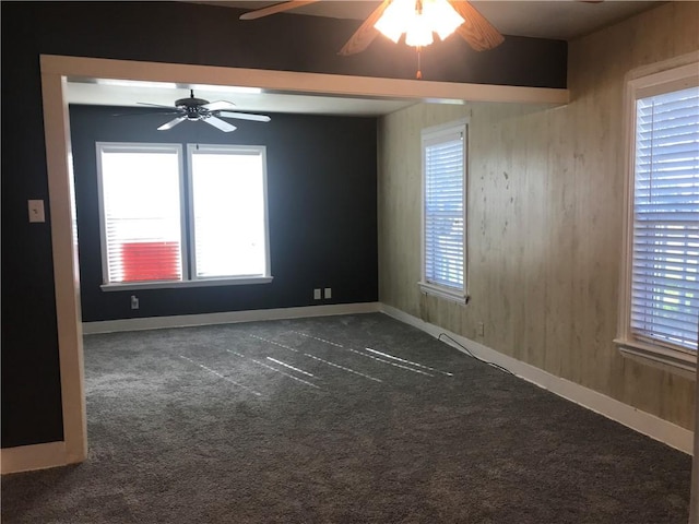 1222 18th St, Corpus Christi, TX 78405 - carpeted spare room featuring ceiling fan and healthy amount of natural light
