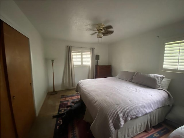 104 Park Pl, Portland, TX 78374 - carpeted bedroom with ceiling fan