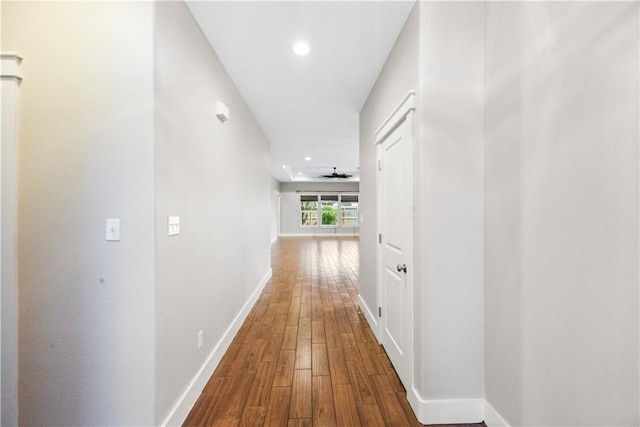 2342 Vaughan Dr, Corpus Christi, TX 78414 - hall with wood finished floors and recessed lighting