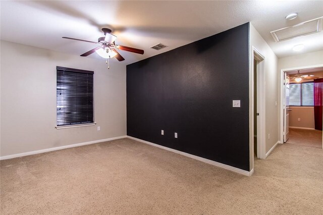 2526 Whirlwind St, Corpus Christi, TX 78414 - empty room with light colored carpet, a ceiling fan, and a smoke detector
