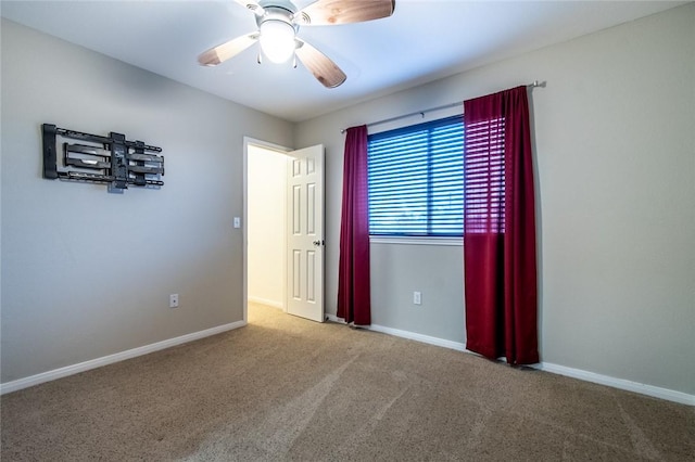 2526 Whirlwind St, Corpus Christi, TX 78414 - carpeted empty room with baseboards and ceiling fan