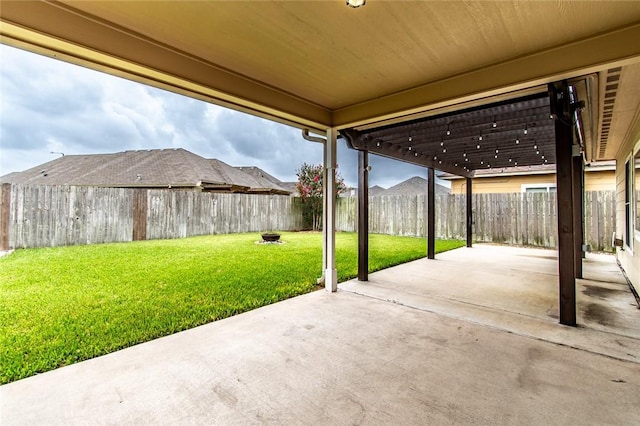 2526 Whirlwind St, Corpus Christi, TX 78414 - fenced backyard featuring a patio