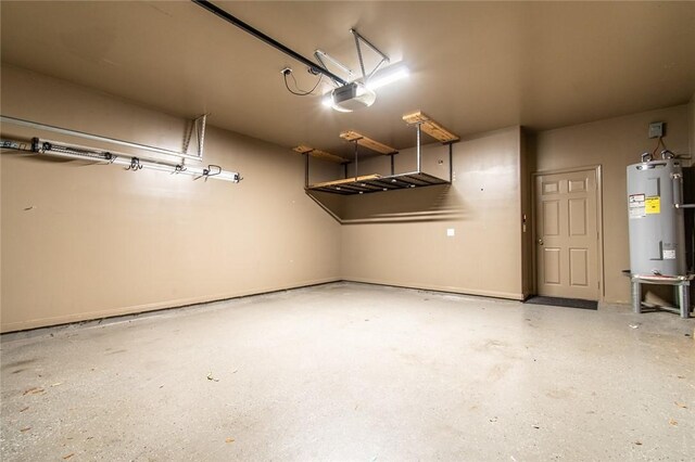 2526 Whirlwind St, Corpus Christi, TX 78414 - garage featuring water heater and a garage door opener