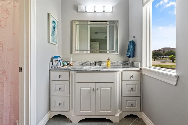 6406 Legacy Pt, Corpus Christi, TX 78414 - full bath featuring baseboards, walk in shower, and vanity