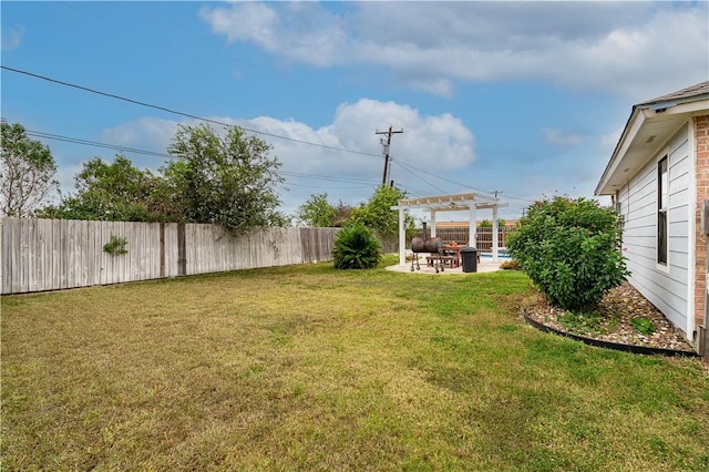 705 Aurora St, Bishop, TX 78343 - view of yard with a pergola and a patio area