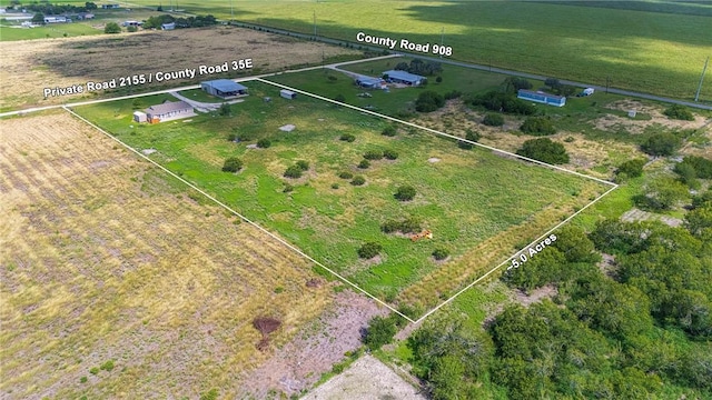 9386 Private Rd Unit 2155, Sinton, TX 78387 - aerial view of sparsely populated area with property boundaries highlighted