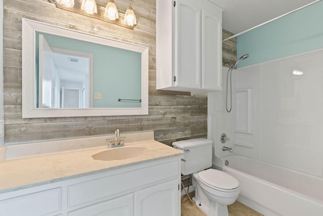 1134 Harbor Village Dr, Corpus Christi, TX 78412 - full bath with vanity, toilet, and shower / bathtub combination