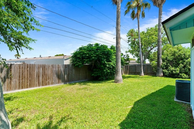 1134 Harbor Village Dr, Corpus Christi, TX 78412 - view of yard featuring central air condition unit