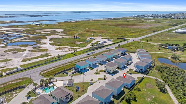 141 Barnacle Dr, Rockport, TX 78382 - aerial view featuring a water view
