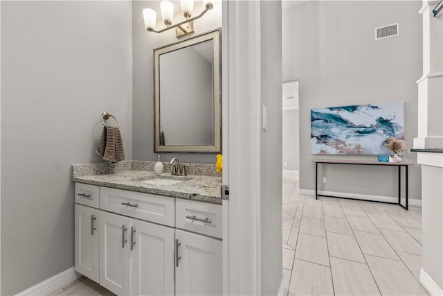 bathroom with vanity