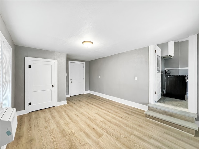 empty room featuring light hardwood / wood-style flooring