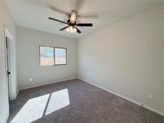 2605 Las Estrellas St, Corpus Christi, TX 78414 - unfurnished bedroom with carpet, baseboards, and ceiling fan