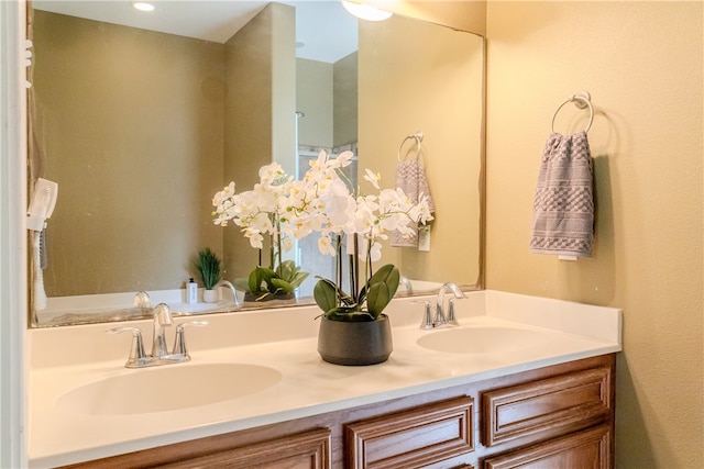 bathroom with vanity