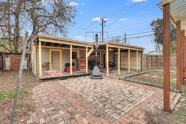 rear view of house featuring a patio