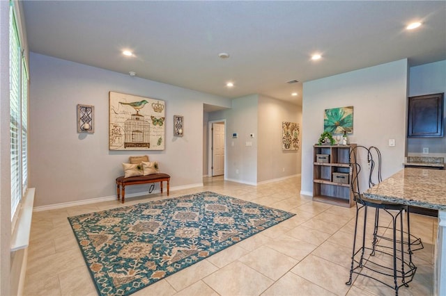 3922 Jayden Dr, Corpus Christi, TX 78410 - entrance foyer featuring light tile patterned floors and recessed lighting