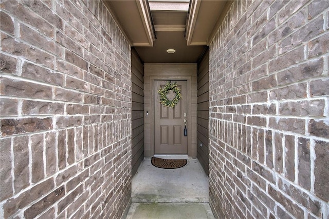 3922 Jayden Dr, Corpus Christi, TX 78410 - doorway to property featuring brick siding