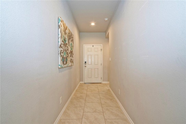 3922 Jayden Dr, Corpus Christi, TX 78410 - hall with light tile patterned floors and recessed lighting