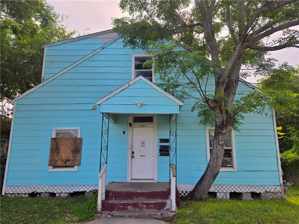 view of bungalow-style home