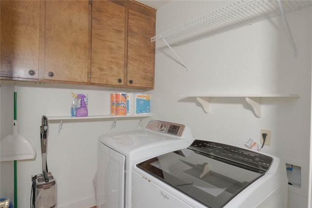 4621 Weiskopf, Corpus Christi, TX 78413 - laundry room with separate washer and dryer and cabinet space