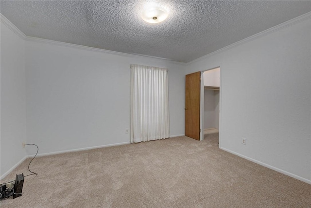4621 Weiskopf, Corpus Christi, TX 78413 - carpeted spare room with crown molding and a textured ceiling
