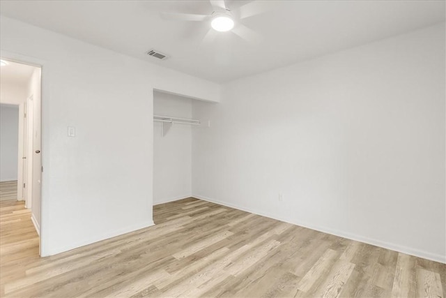 2108 Matagorda Dr, Portland, TX 78374 - unfurnished bedroom featuring light wood-style flooring, a closet, and a ceiling fan