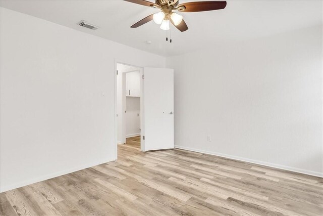 2108 Matagorda Dr, Portland, TX 78374 - unfurnished room with ceiling fan and light wood-type flooring