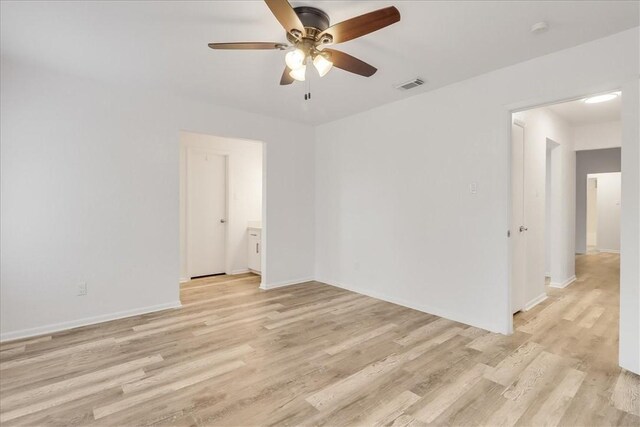 2108 Matagorda Dr, Portland, TX 78374 - unfurnished room with a ceiling fan and light wood-style flooring