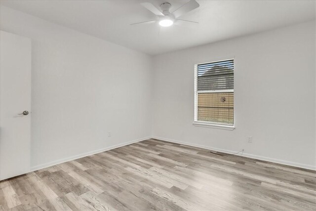 2108 Matagorda Dr, Portland, TX 78374 - unfurnished room featuring light wood-type flooring and ceiling fan