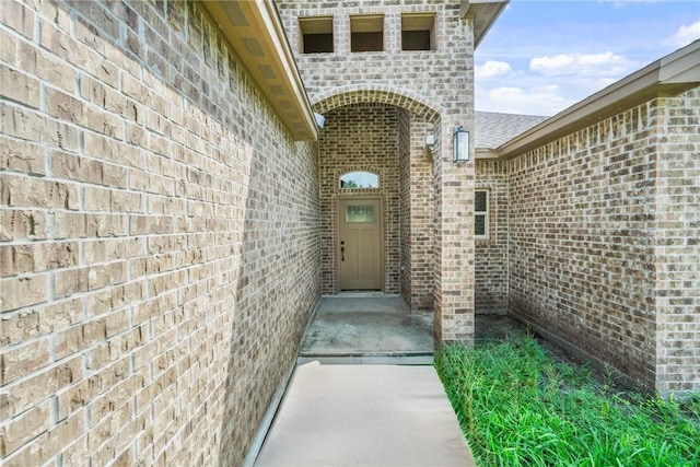 407 Main, Odem, TX 78370 - view of exterior entry with brick siding