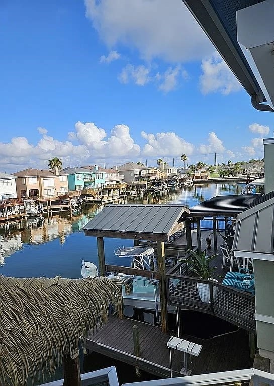 15333 Beaufort Ct, Corpus Christi, TX 78418 - dock featuring a water view
