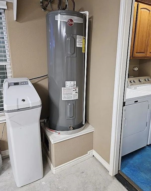 15333 Beaufort Ct, Corpus Christi, TX 78418 - utilities with electric water heater and washer and clothes dryer