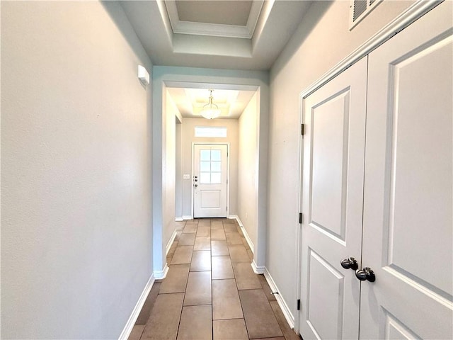 1030 Ocean Breeze St, Portland, TX 78374 - doorway to outside with baseboards and tile patterned floors