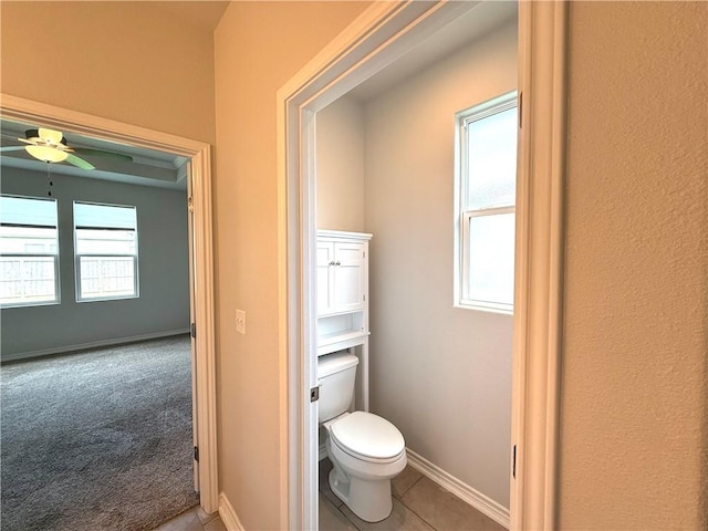 1030 Ocean Breeze St, Portland, TX 78374 - bathroom with ceiling fan and tile patterned floors