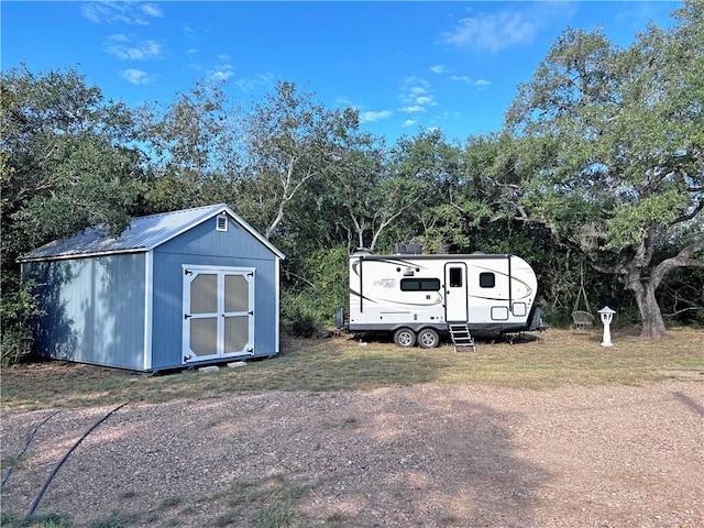 view of outdoor structure