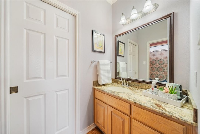 bathroom featuring vanity