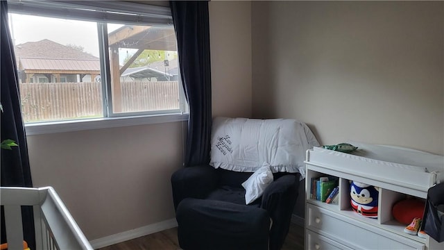 bedroom featuring wood-type flooring