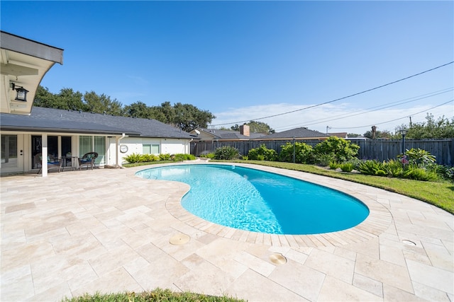 view of pool with a patio