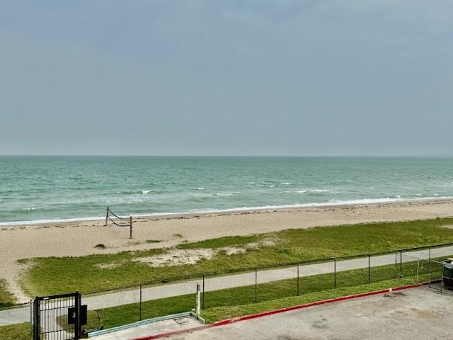 water view with a view of the beach