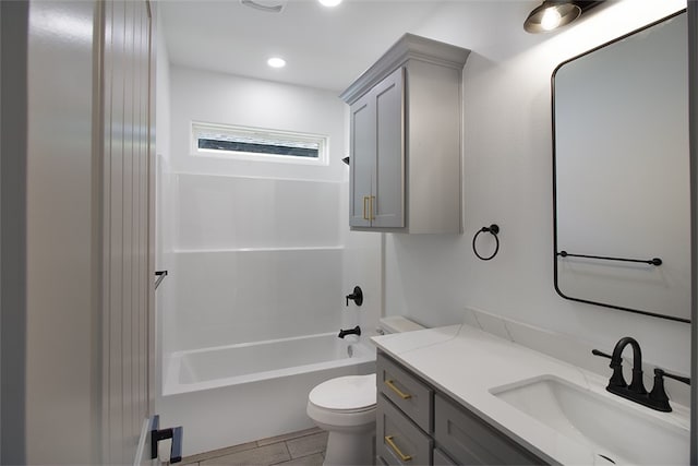 3629 Rebecca Dr, Corpus Christi, TX 78410 - full bath with vanity, washtub / shower combination, and recessed lighting