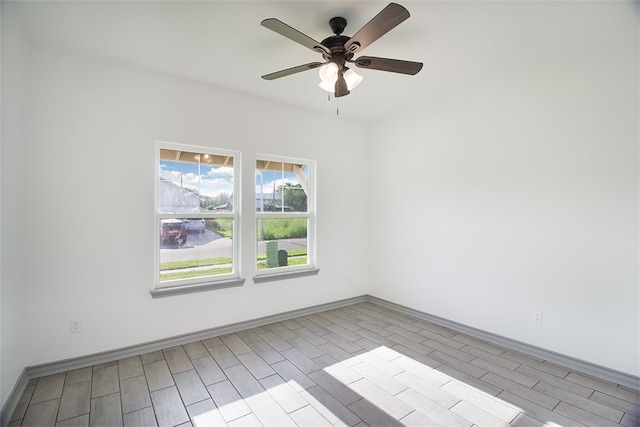 3629 Rebecca Dr, Corpus Christi, TX 78410 - unfurnished room featuring ceiling fan and wood finished floors