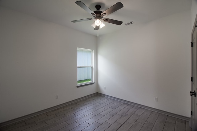 3629 Rebecca Dr, Corpus Christi, TX 78410 - spare room featuring ceiling fan and wood finished floors