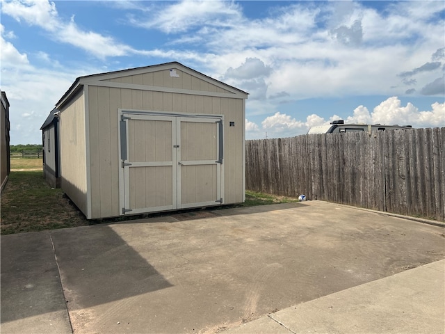 view of outbuilding