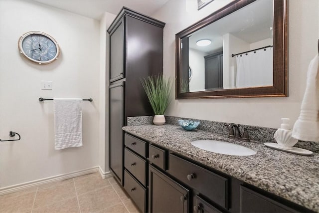 15825 Cozumel Dr, Corpus Christi, TX 78418 - bathroom featuring vanity and tile patterned flooring