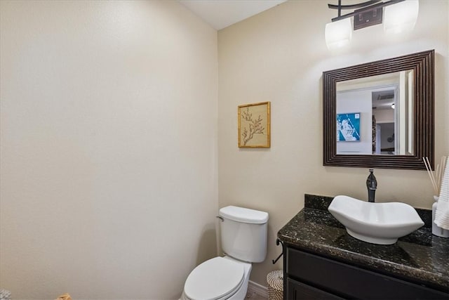 15825 Cozumel Dr, Corpus Christi, TX 78418 - half bathroom with vanity and toilet