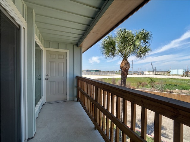 view of balcony