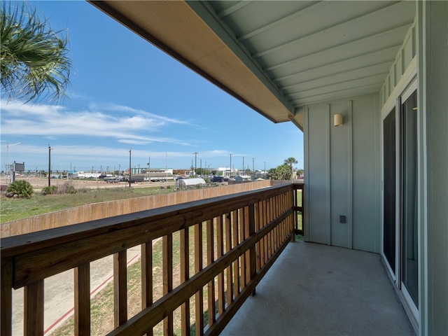 view of balcony